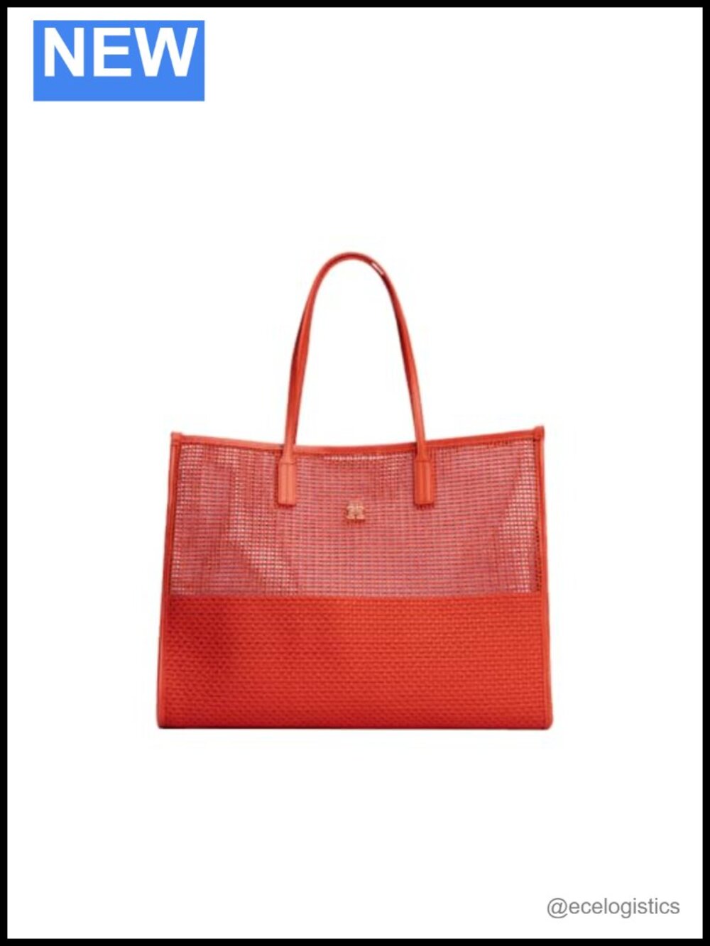 Large Tote Bag for Women, Lightweight Woven Shoulder Bag with Magnetic Closure